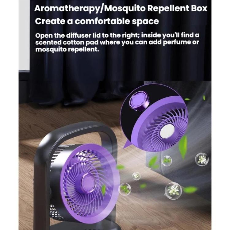 Ventilatore elettrico da tavolo/parete con funzione di ventilazione leggera.