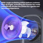 Ventilatore elettrico da tavolo e parete 5W USB Type-C