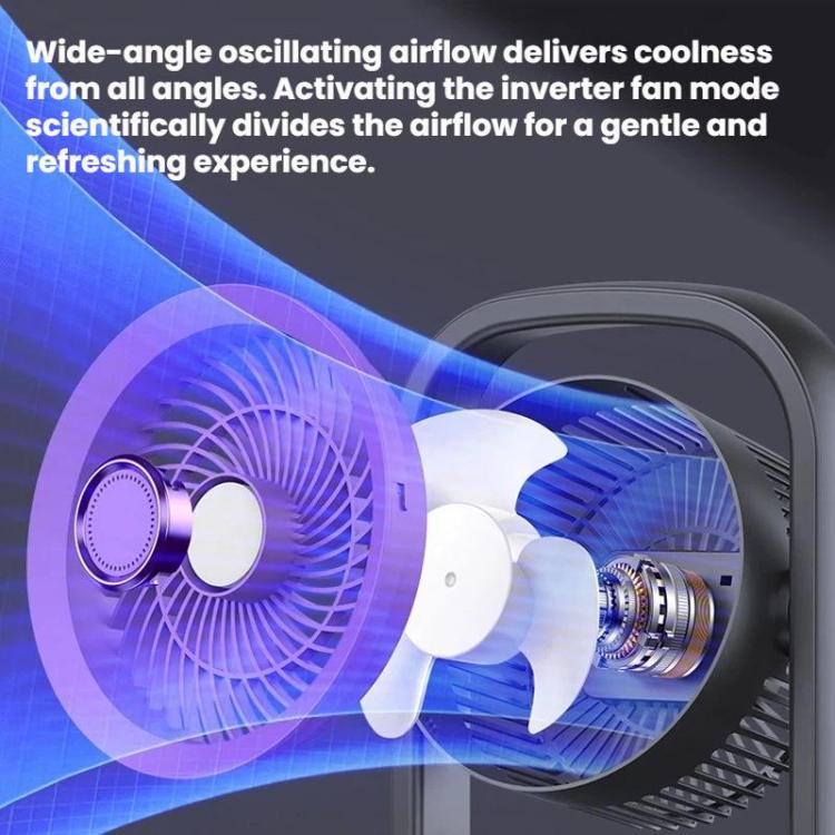 Ventilatore elettrico da tavolo e parete 5W USB Type-C