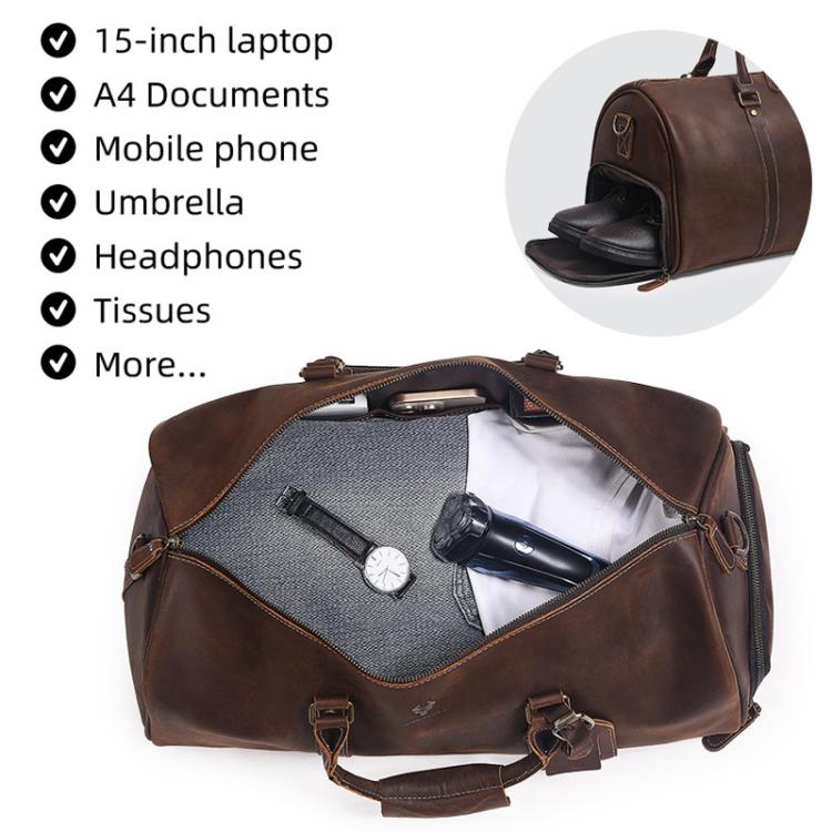 Borsa da viaggio in pelle HUMERPAUL MH475 da uomo, borsa casual da viaggio, MH475