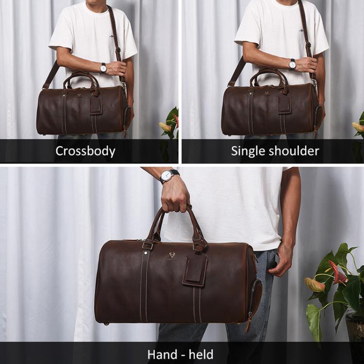 Borsa da viaggio in pelle HUMERPAUL MH475 da uomo, borsa casual da viaggio, MH475