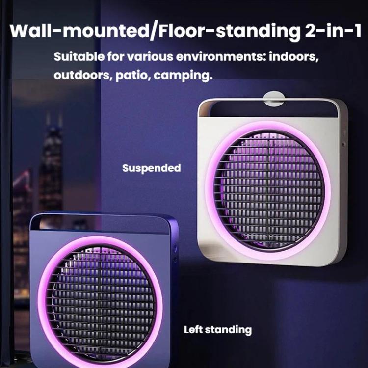 M1 Dispositivo elettrico silenzioso per l'eliminazione delle zanzare, ideale per uso domestico, per esterni: attira, cattura e respinge le zanzare., Plug-in White, Plug-in Blue, Rechargeable White, Rechargeable Blue