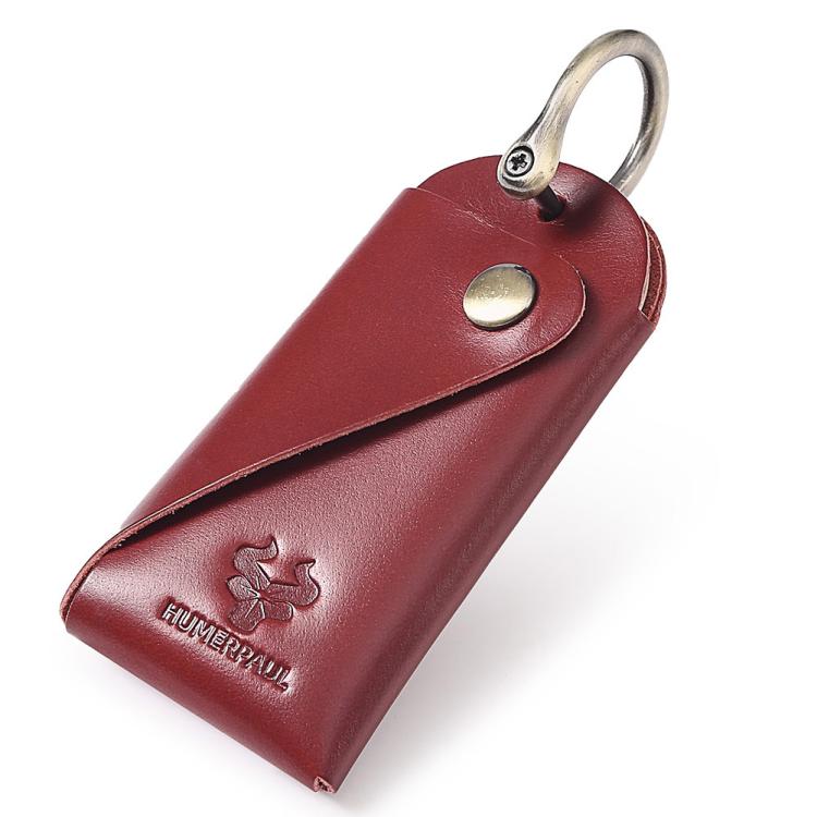 HUMERPAUL HU114 Portachiavi vintage in pelle con fibbia, multifunzionale, da indossare in vita.