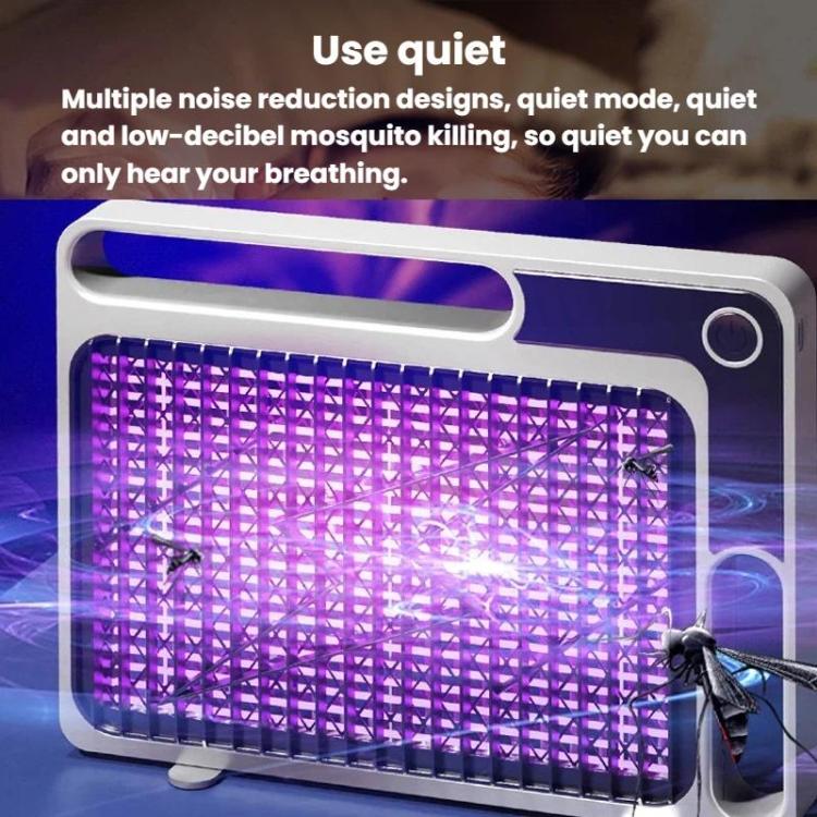 BD888 Trappola per zanzare elettrica silenziosa per uso domestico, a raggi ultravioletti, repellente e antizanzare., Plug-in White, Plug-in Blue, Rechargeable White, Rechargeable Blue