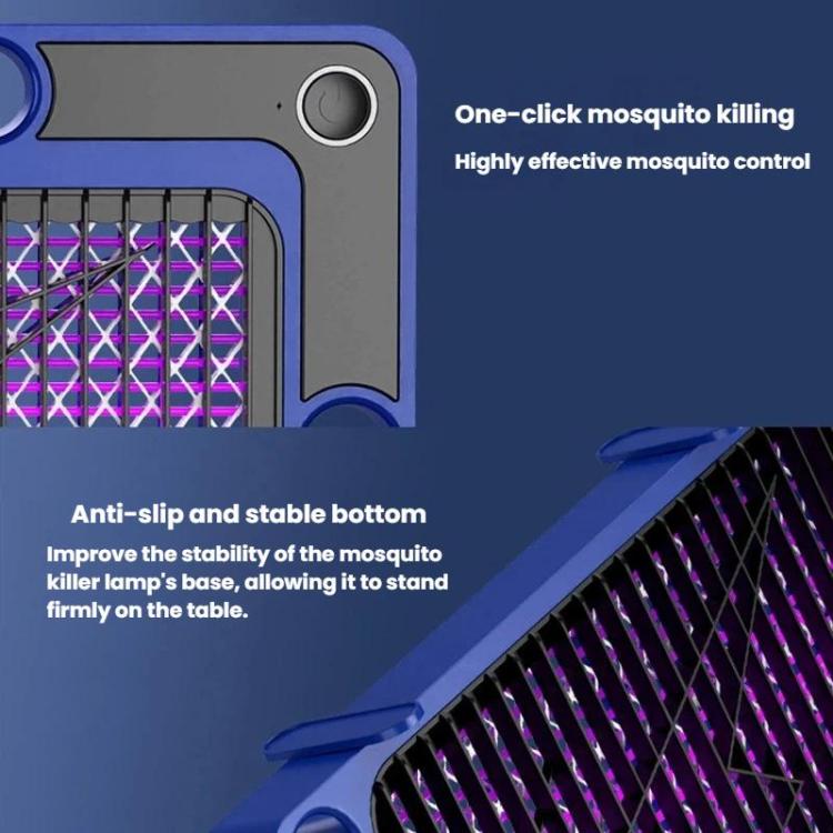 BD888 Trappola per zanzare elettrica silenziosa per uso domestico, a raggi ultravioletti, repellente e antizanzare., Plug-in White, Plug-in Blue, Rechargeable White, Rechargeable Blue