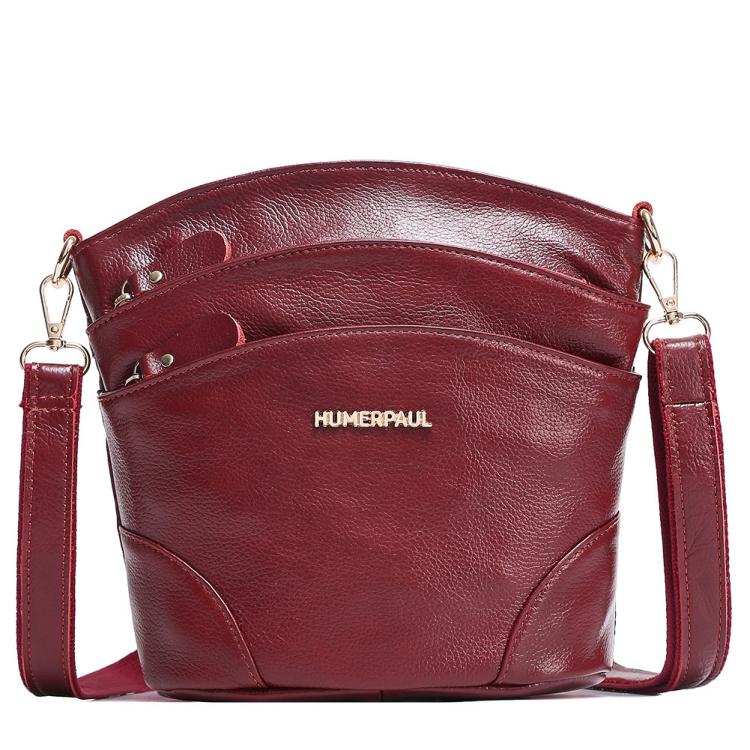 HUMERPAUL WB201 Borsa a tracolla da donna in pelle, grande capacità, borsa a tracolla