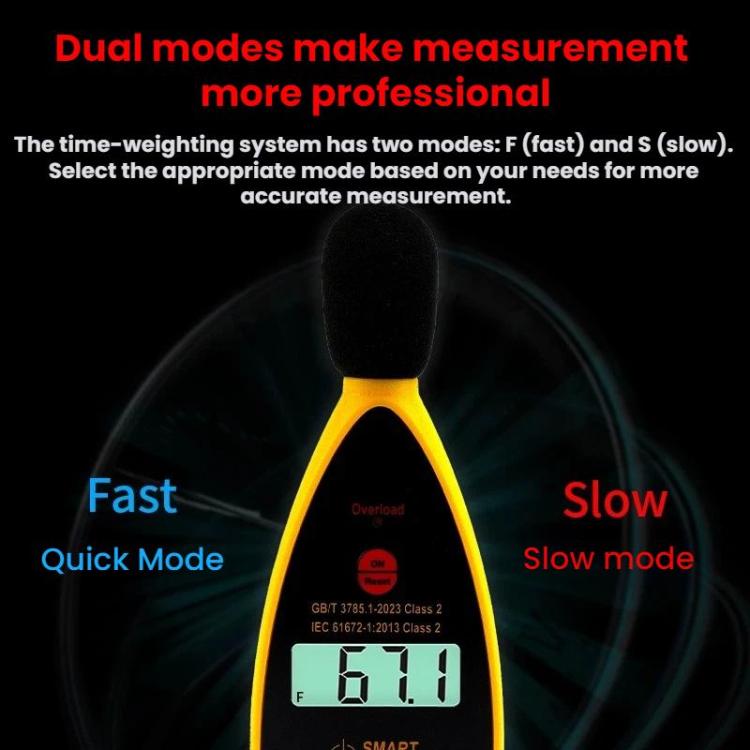 SMART SENSOR Misuratore di livello di rumore sonoro in decibel ad alta precisione, ST844