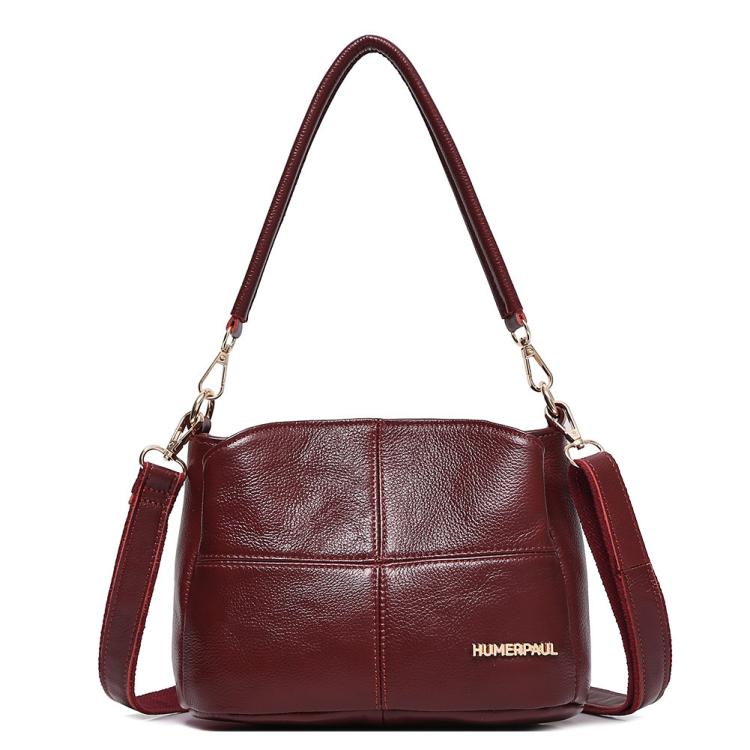 HUMERPAUL WB202 Borsa a tracolla da donna in pelle, grande capacità, borsa a tracolla