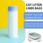 Sacchetti per lettiera per gatti con coulisse, resistenti ai graffi e con pratiche maniglie., 20 Counts 45x32cm, 20 Counts 55x30cm, 20 Counts 65x40cm, 20 Counts 69x40cm, 10 Counts 74x45cm, 10 Counts 79x45cm, 10 Counts 84x45cm