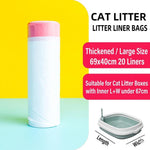 Sacchetti per lettiera per gatti con coulisse, resistenti ai graffi e con pratiche maniglie., 20 Counts 45x32cm, 20 Counts 55x30cm, 20 Counts 65x40cm, 20 Counts 69x40cm, 10 Counts 74x45cm, 10 Counts 79x45cm, 10 Counts 84x45cm