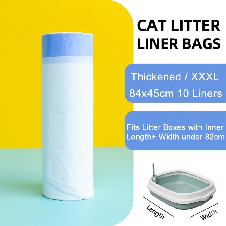 Sacchetti per lettiera per gatti con coulisse, resistenti ai graffi e con pratiche maniglie., 20 Counts 45x32cm, 20 Counts 55x30cm, 20 Counts 65x40cm, 20 Counts 69x40cm, 10 Counts 74x45cm, 10 Counts 79x45cm, 10 Counts 84x45cm