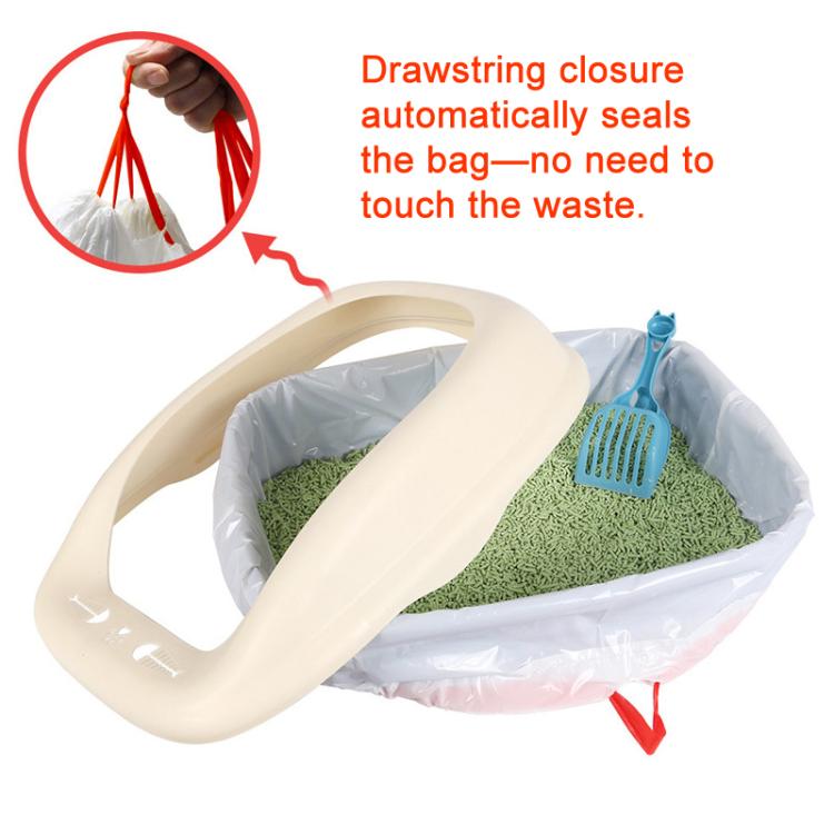 Sacchetti per lettiera per gatti con coulisse, resistenti ai graffi e con pratiche maniglie., 20 Counts 45x32cm, 20 Counts 55x30cm, 20 Counts 65x40cm, 20 Counts 69x40cm, 10 Counts 74x45cm, 10 Counts 79x45cm, 10 Counts 84x45cm