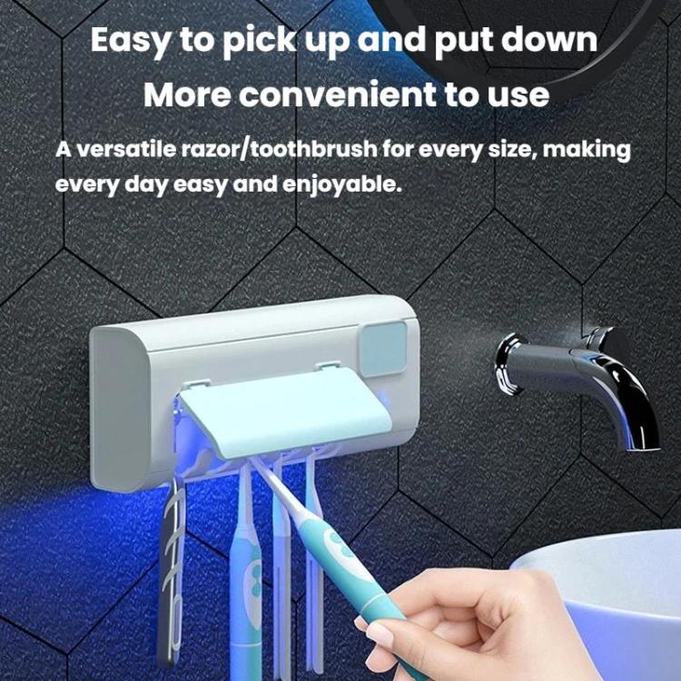 RND-01 Sterilizzatore per spazzolino da denti intelligente con ricarica UVC e supporto antibatterico.