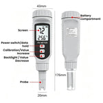 Tester di pH dell'acqua SMART SENSOR con display digitale a penna per acquario, PH808S