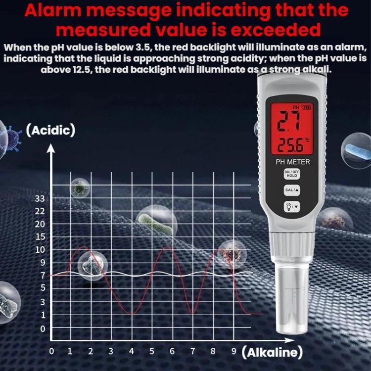 Tester di pH dell'acqua SMART SENSOR con display digitale a penna per acquario, PH808S
