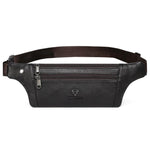 HUMERPAUL MH483 Marsupio da uomo in pelle, borsa a tracolla multifunzionale e casual