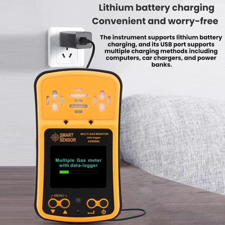 Rilevatore di gas spaziale antideflagrante SMART SENSOR 4 in 1, AS8900A