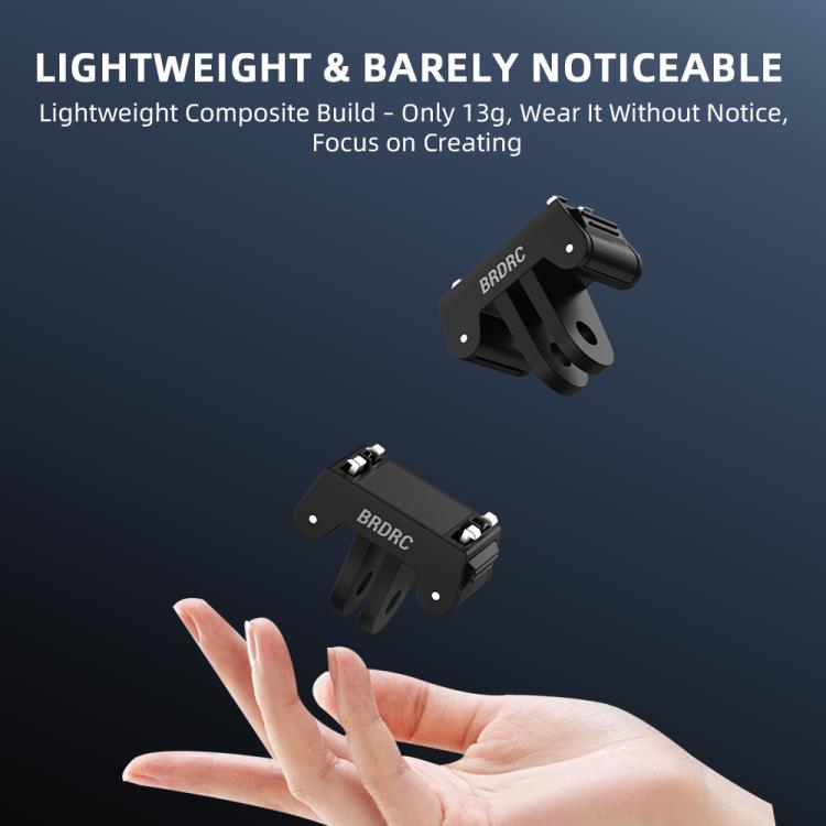 Base magnetica estensibile a sgancio rapido BRDRC a due artigli per Insta360 Ace Pro / Ace Pro 2
