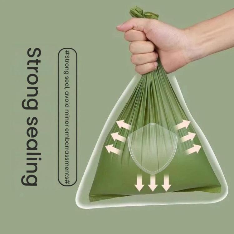 15 sacchetti per rotolo. Sacchetti per escrementi di cane, rotoli di ricambio, sacchetti per rifiuti animali domestici a prova di perdite, ecologici, inodori, con un simpatico design a impronta di zampa., 0.8 Silk, 1.3 Silk