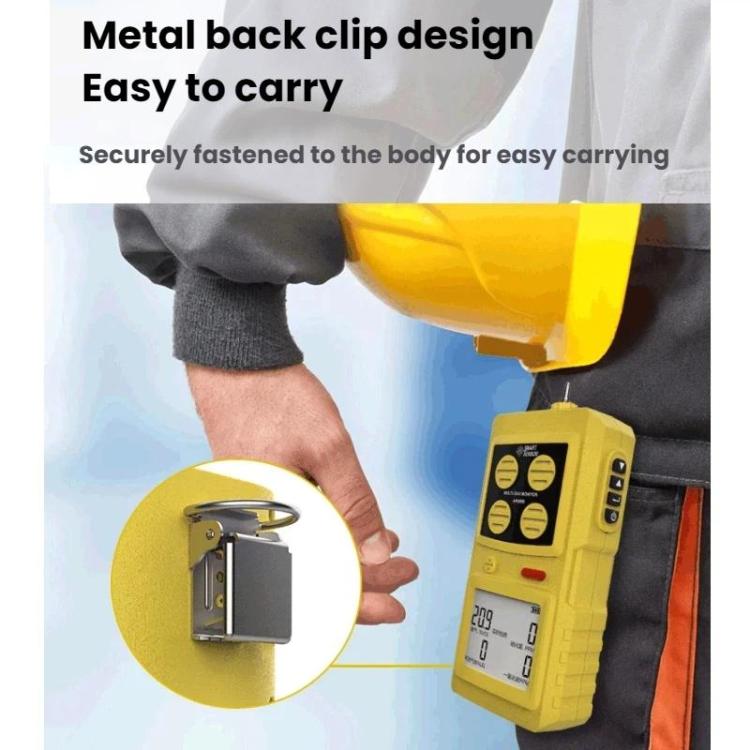 Rilevatore di gas SMART SENSOR 4 in 1 per ossigeno, solfuro di idrogeno e monossido di carbonio., AR8900