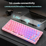 Tastiera da gioco wireless Bluetooth H60 Pro 61 tasti