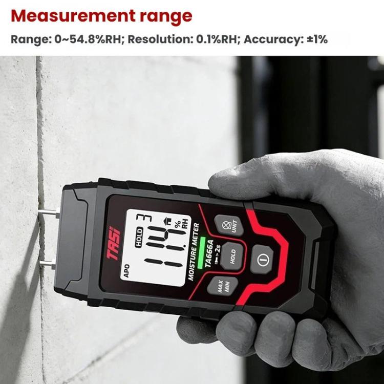 Misuratore di umidità del legno - Tester rapido del contenuto di umidità, TA666A