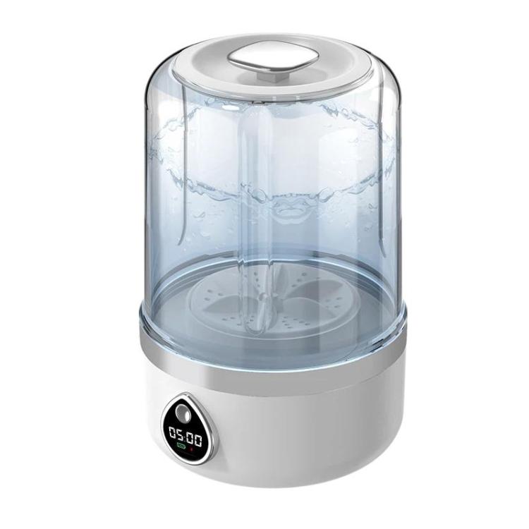 F1 Mini lavatrice da tavolo per biancheria intima da 1,5 litri, portatile, a due velocità, con display digitale., Plug-in White, Plug-in Khaki, Rechargeable White, Rechargeable Khaki