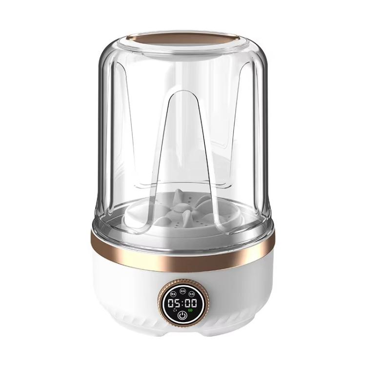 Lavatrice portatile A07 da 2 litri con 3 programmi, impermeabile e silenziosa, con contenitore per il lavaggio della biancheria intima., Plug-in White, Rechargeable White, Plug-in Khaki, Rechargeable Khaki