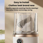 Lavatrice portatile A07 da 2 litri con 3 programmi, impermeabile e silenziosa, con contenitore per il lavaggio della biancheria intima., Plug-in White, Rechargeable White, Plug-in Khaki, Rechargeable Khaki