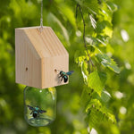 Trappola per api carpentiere, trappola per vespe in legno sostenibile per uso esterno, efficace per catturare calabroni e vespe gialle, trappola per insetti da appendere, A Type, B Type, C Type, D Type