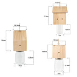 Trappola per api carpentiere, trappola per vespe in legno sostenibile per uso esterno, efficace per catturare calabroni e vespe gialle, trappola per insetti da appendere, A Type, B Type, C Type, D Type