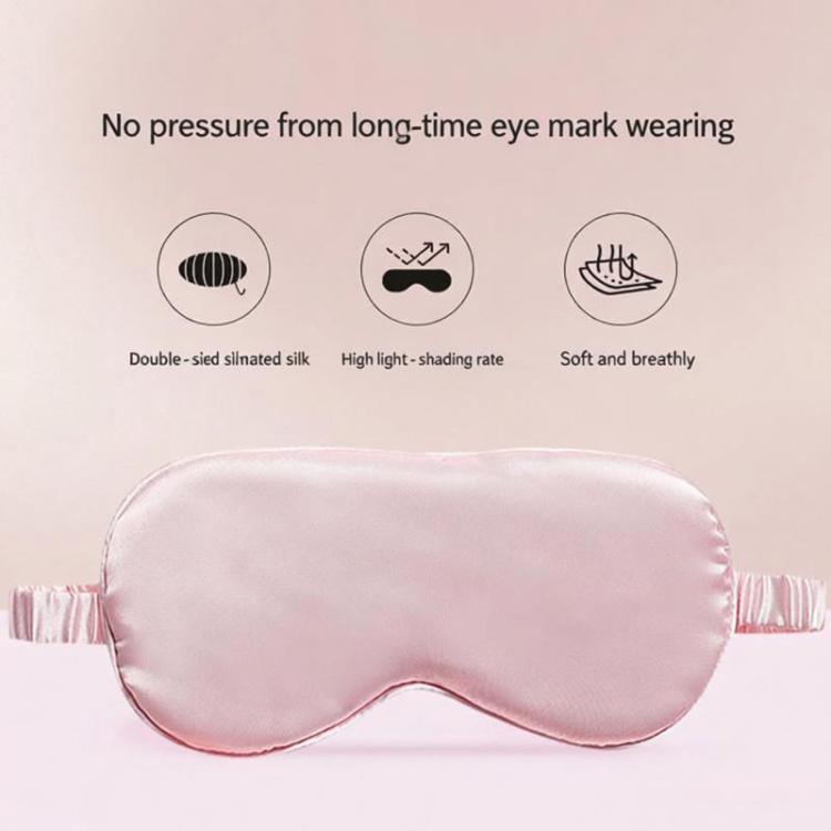 Set da notte in raso di seta sintetica, composto da 3 pezzi: maschera per gli occhi, fascia elastica per capelli e elastico per capelli.