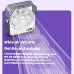 Ventilatore da tavolo silenzioso F2 con controllo continuo della velocità a 100 velocità, display digitale intelligente e luce.