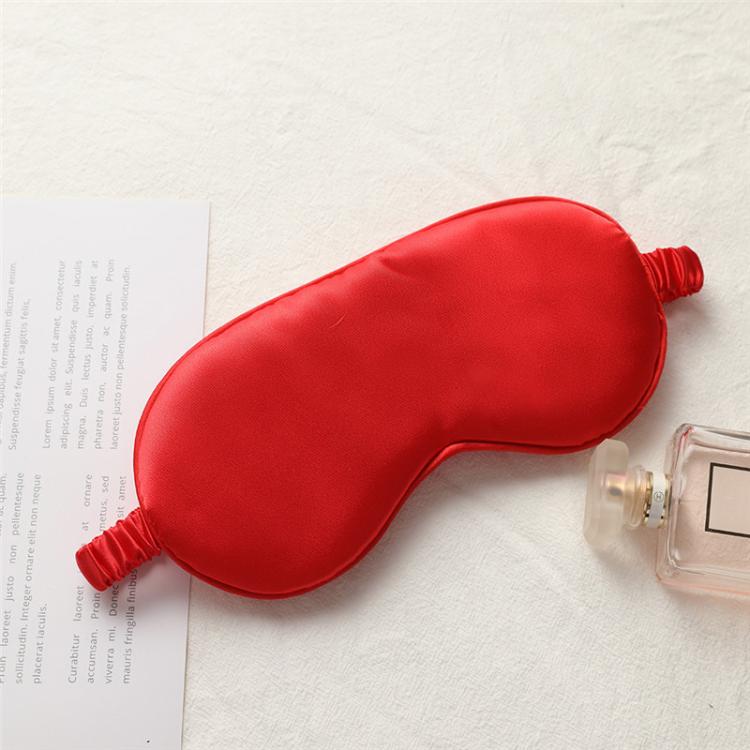 Maschera per dormire in raso a doppia faccia per uomo e donna, benda notturna per gli occhi, blocca luce, maschera da viaggio.