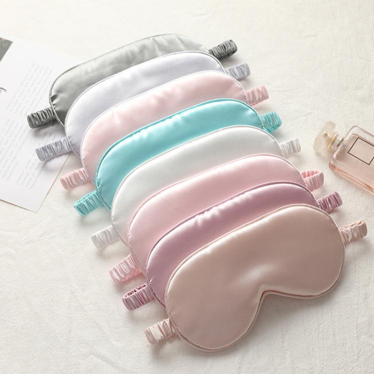 Maschera per dormire in raso a doppia faccia per uomo e donna, benda notturna per gli occhi, blocca luce, maschera da viaggio.