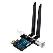 Adattatore di rete wireless Gigabit PCIe 2 in 1 VegGieg per desktop., AC1200 PCI-E to WIFI 5 + Bluetooth 4.2/5dB
