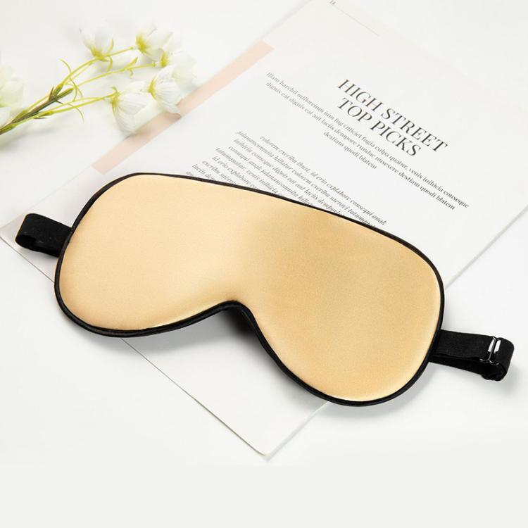 Maschera per dormire in seta con fibbia regolabile e cinturino in lattice, maschera per gli occhi che blocca la luce.