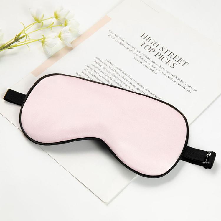 Maschera per dormire in seta con fibbia regolabile e cinturino in lattice, maschera per gli occhi che blocca la luce.