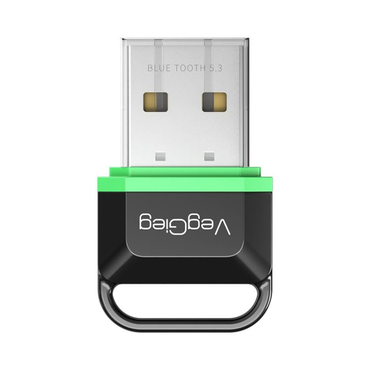 Adattatore USB Bluetooth 5.3 VegGieg per cuffie e altoparlanti del computer - Trasmettitore/ricevitore wireless