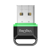 Adattatore USB Bluetooth 5.3 VegGieg per cuffie e altoparlanti del computer - Trasmettitore/ricevitore wireless