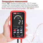 Multimetro digitale intelligente completamente automatico con ampio schermo, TASI TA805A Battery-powered, TASI TA805B Rechargeable
