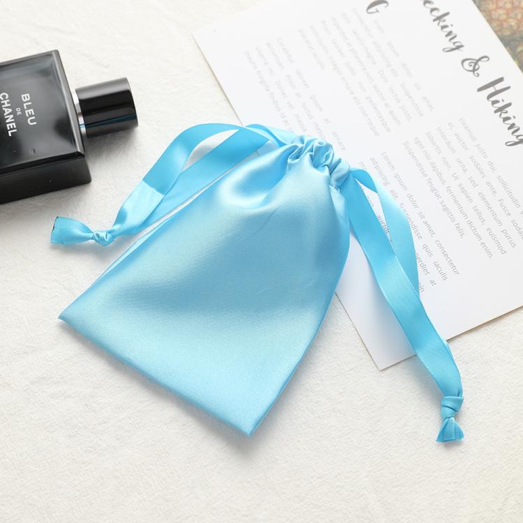 Sacchetti con coulisse in raso effetto seta, piccoli astucci per gioielli, sacchetti regalo riutilizzabili