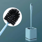 Set spazzolino e supporto per WC con lavabo autoevaporante, da parete o da pavimento.