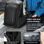 Zaino da uomo BANGE XJ325 di grande capacità, ideale per pendolari e per un utilizzo versatile, con borsa multifunzionale per la fotografia e per fotocamere DSLR., XJ325