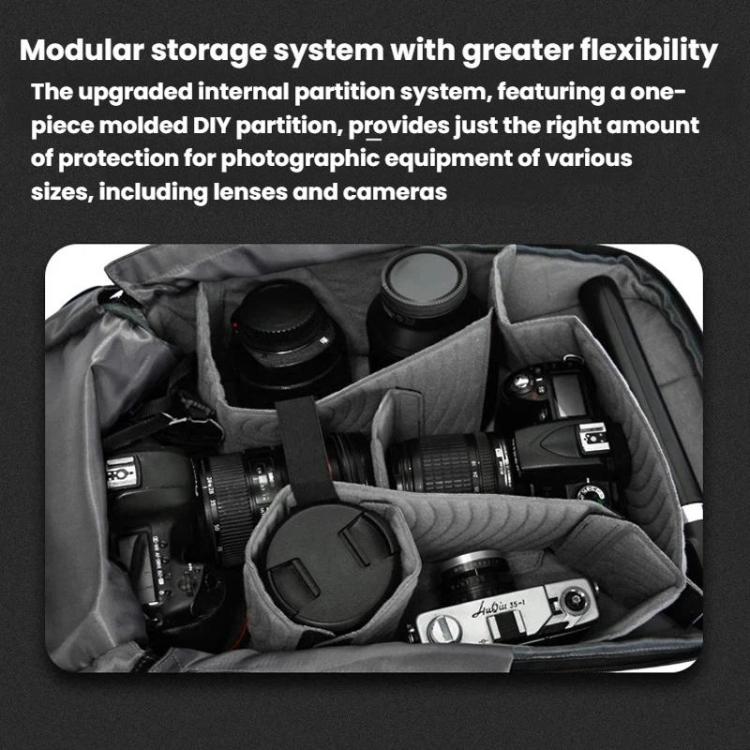Zaino da uomo BANGE XJ325 di grande capacità, ideale per pendolari e per un utilizzo versatile, con borsa multifunzionale per la fotografia e per fotocamere DSLR., XJ325