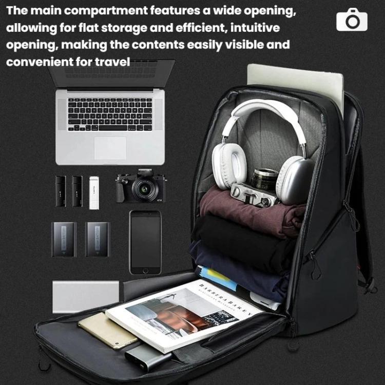 Zaino da uomo BANGE XJ325 di grande capacità, ideale per pendolari e per un utilizzo versatile, con borsa multifunzionale per la fotografia e per fotocamere DSLR., XJ325