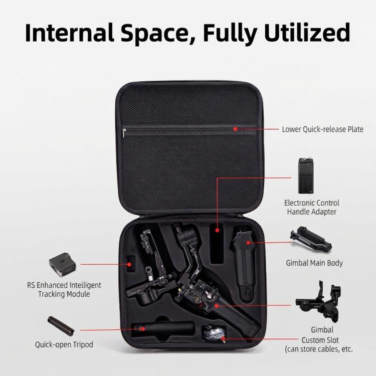 Custodia rigida per DJI Ronin RS 5, borsa protettiva da viaggio per gimbal, borsa a tracolla.
