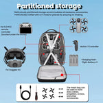 Zaino rigido impermeabile per DJI Avata 360, compatibile con occhiali N3/telecomando RC 2 e dotato di scomparto per laptop da 17 pollici.