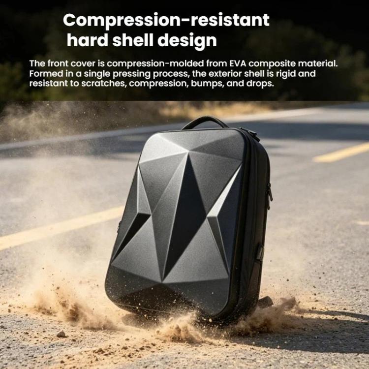 Zaino rigido impermeabile per DJI Avata 360, compatibile con occhiali N3/telecomando RC 2 e dotato di scomparto per laptop da 17 pollici.