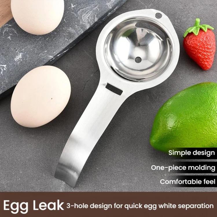 Separatore tuorlo-albume per dolci fatti in casa, colino per liquidi d'uovo, LsCook 304 Steel Long Handle